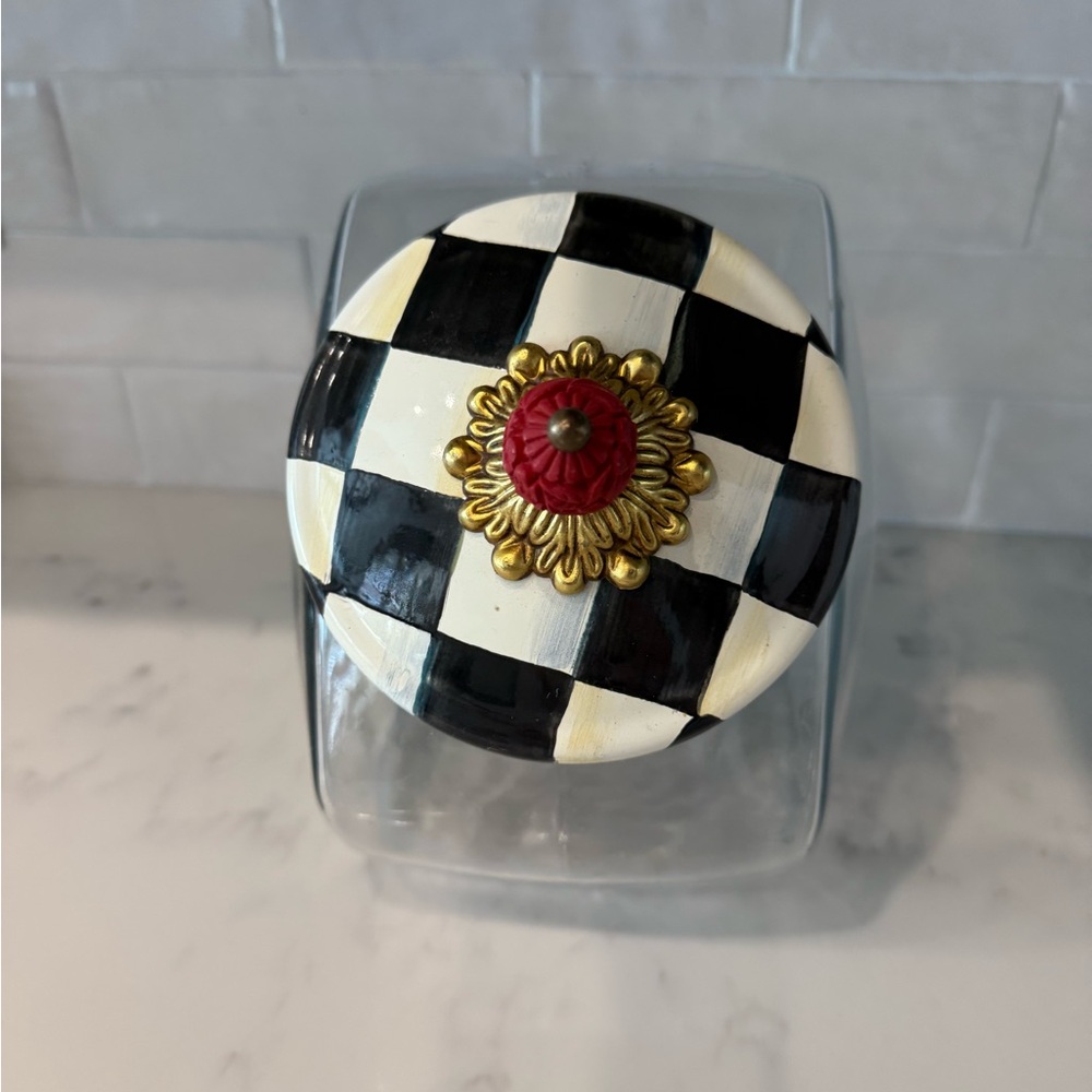 MacKenzie-Childs in Black and White Checkered Accent Decor